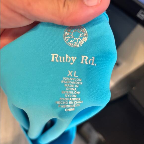 Ruby Rd. Vibrant Aqua Tank Top - Picture 4 of 4